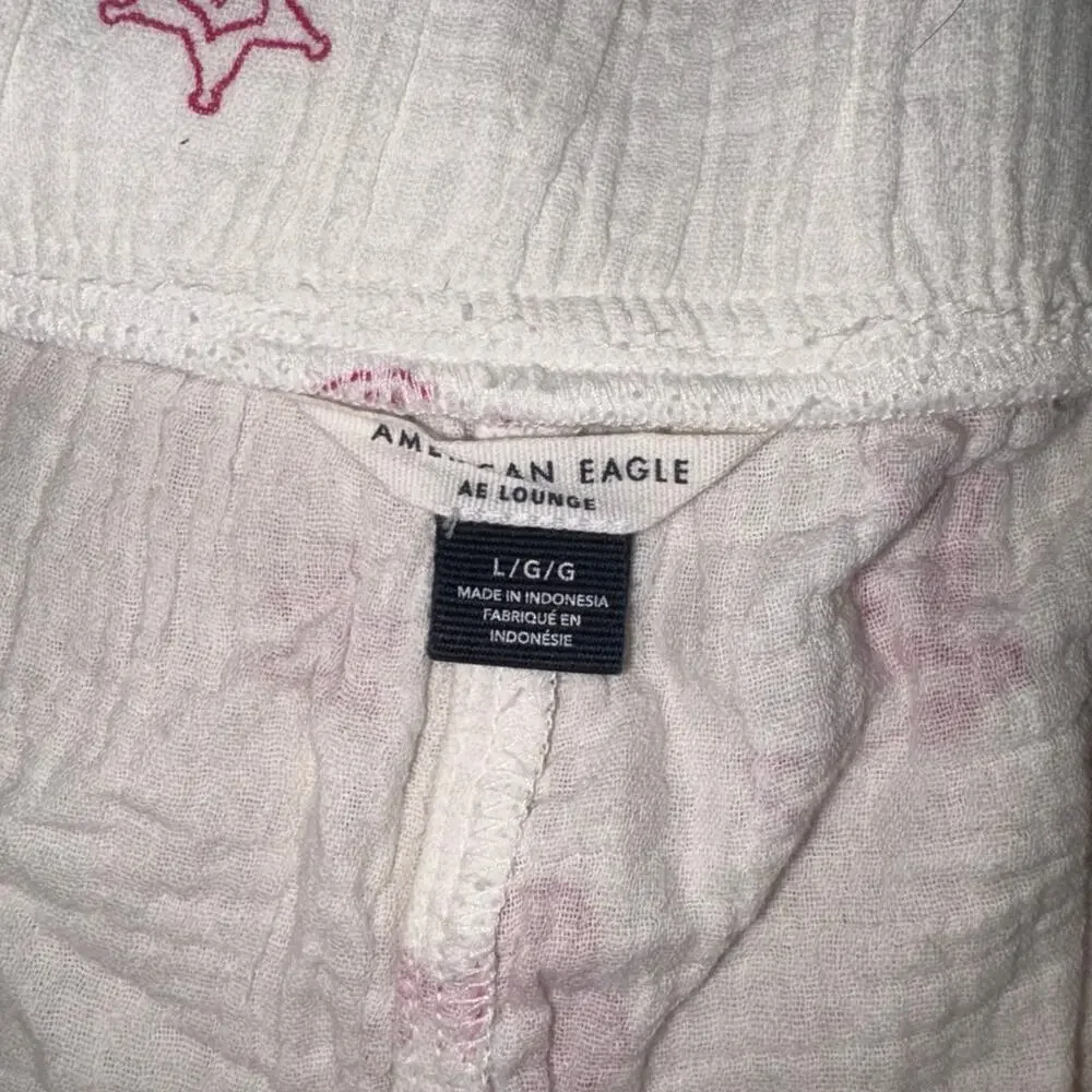 American Eagle AE Lounge Snoopy Cowboy Lounge Shorts Size Large NWOT